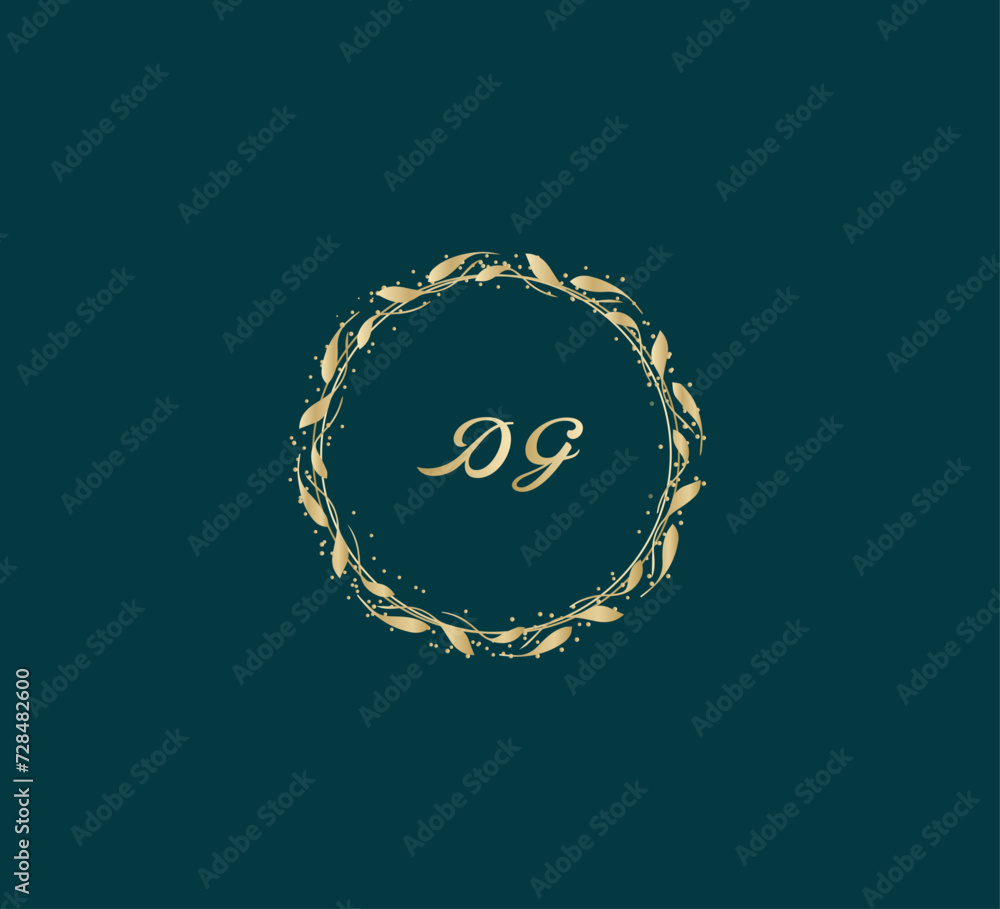 Handwritten golden DG getters logo with a minimalist design. letter DG logo manual elegant minimalist signature logotype. DG letter consist of intertwined elements into circle. Handwritten golden DG getters logo with a minimalist design. letter DG logo manual elegant minimalist signature logotype. DG letter consist of intertwined elements into circle.