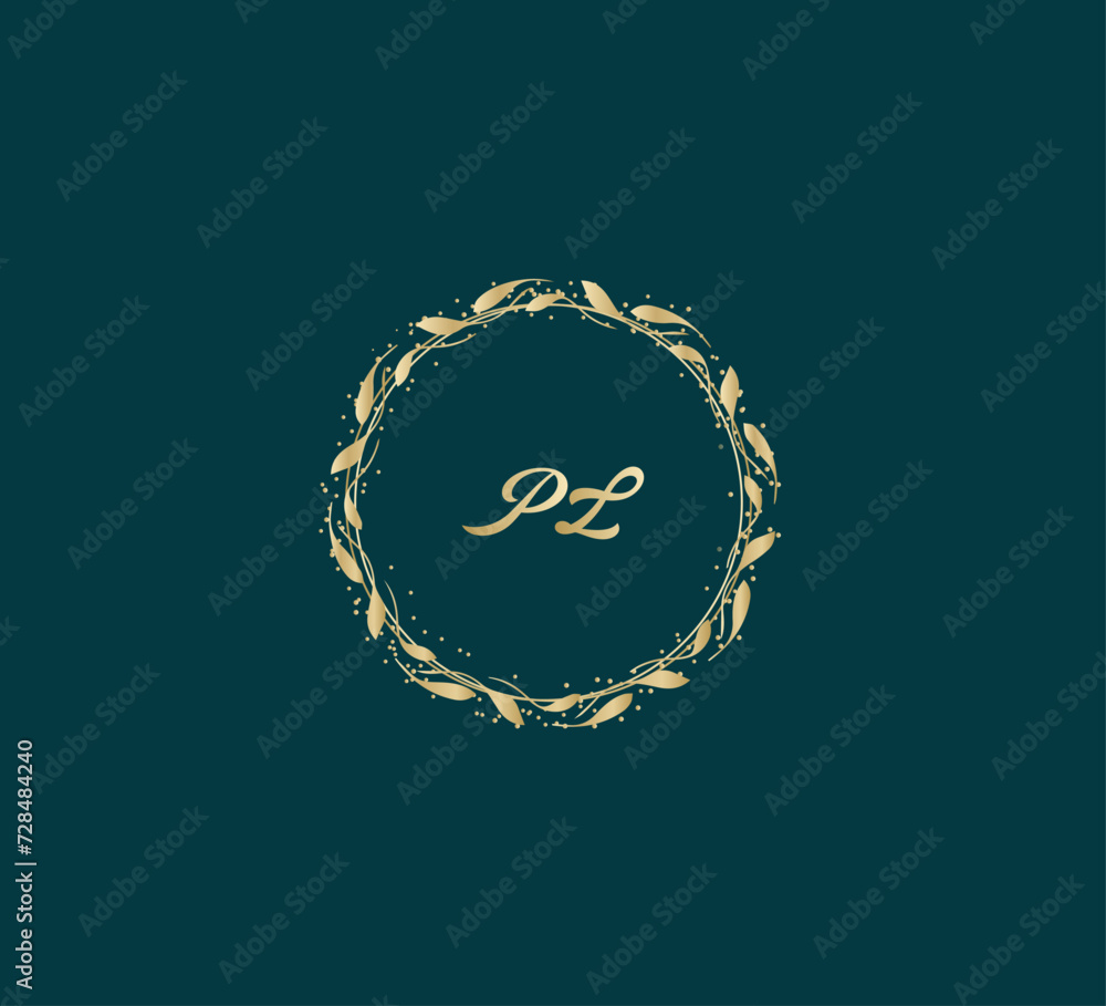 Handwritten golden PL getters logo with a minimalist design. letter PL logo manual elegant minimalist signature logotype. PL letter consist of intertwined elements into circle. Handwritten golden PL getters logo with a minimalist design. letter PL logo manual elegant minimalist signature logotype. PL letter consist of intertwined elements into circle.