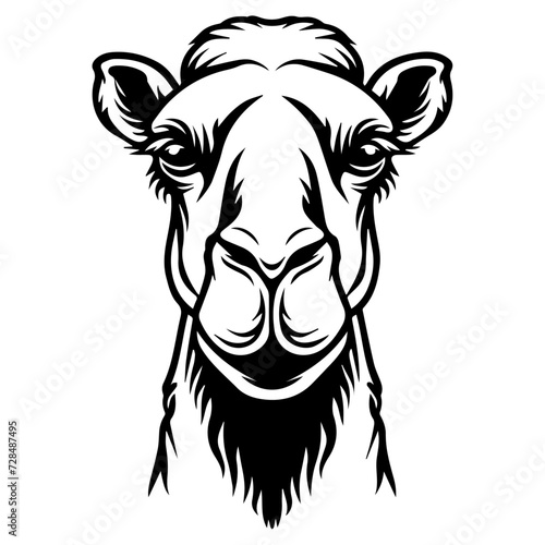 Camel head, Camel Icon, Camel Logo, vector illustration