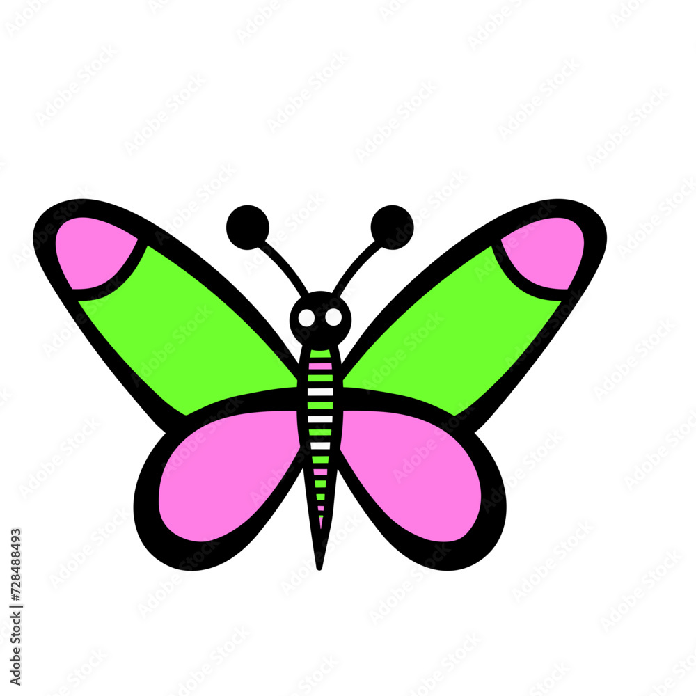 Naklejka premium butterfly isolated on white background