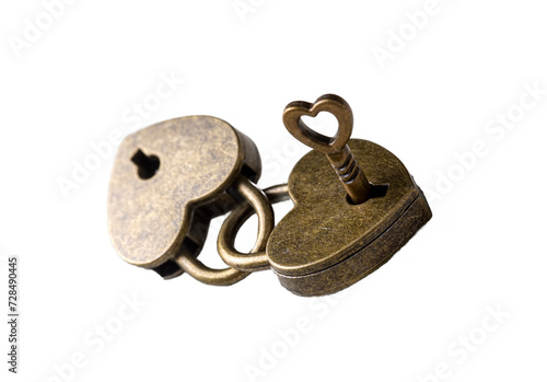 Heart shaped padlock. Valen...