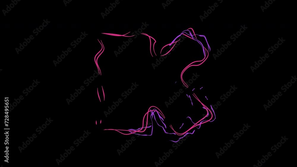 Letter K made of dynamic bright multicolor neon curves, electric arcs and lightnings on transparent background. Loopable single symbol to build animated alphabet, titles, words, signs etc. Letter K made of dynamic bright multicolor neon curves, electric arcs and lightnings on transparent background. Loopable single symbol to build animated alphabet, titles, words, signs etc.