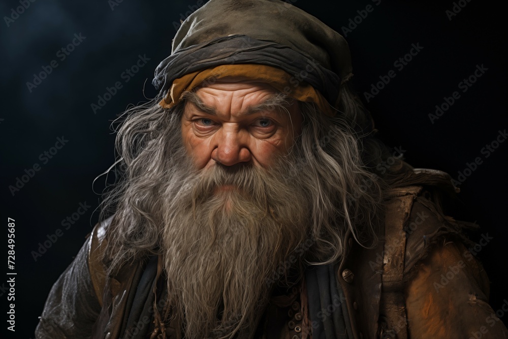 Old man with beard, dwarf