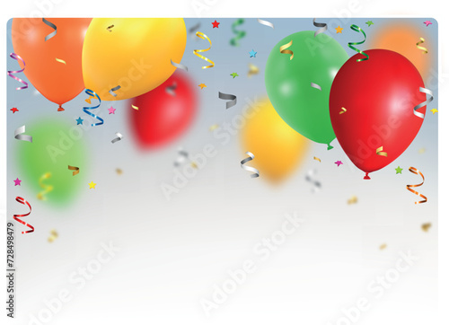 Background with Party Ballo...