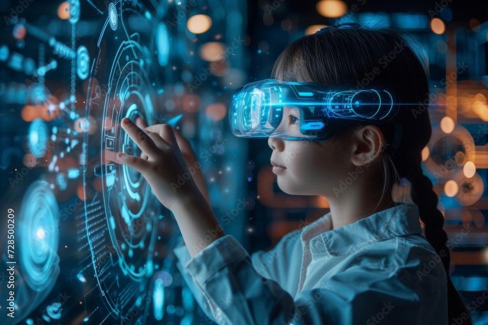 The future of education is here as children embrace AI and digital science to enhance their learning experience through virtual reality and innovative technology. The future of education is here as children embrace AI and digital science to enhance their learning experience through virtual reality and innovative technology.