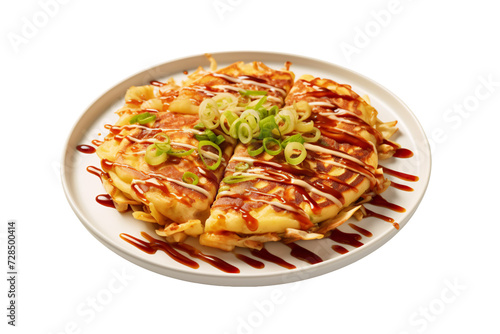Okonomiyaki on a plate