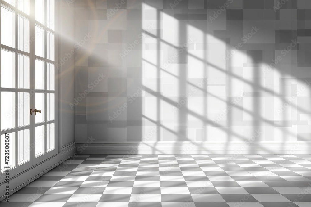 Add a touch of natural beauty to your designs with this shadow overlay effect, featuring sunlight streaming through a window, casting delicate leaf patterns on a transparent background.