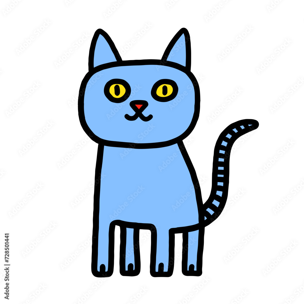 Obraz premium cat cartoon isolated