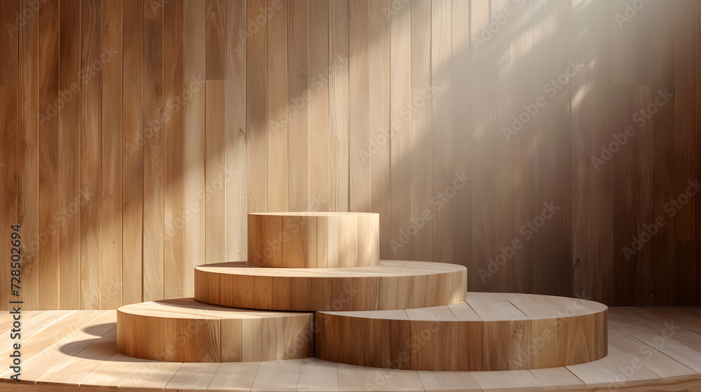 wooden podium, natural appearance podium background wooden podium, natural appearance podium background