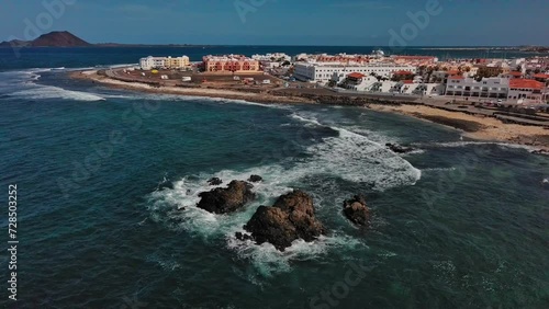 Coastal Serenity: Fuerteventura's Rocky Shores