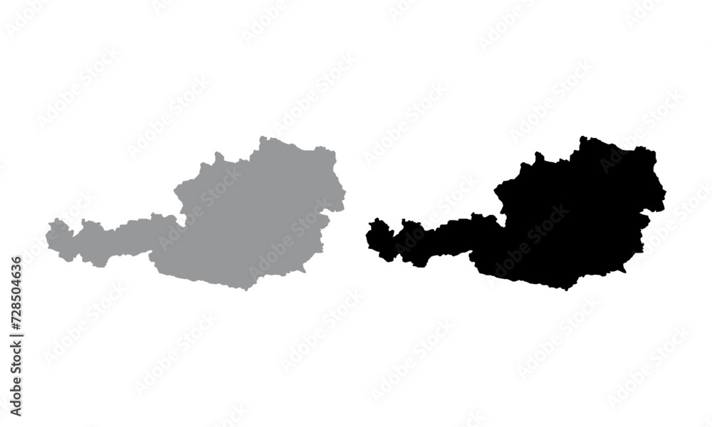 Obraz premium Map of Austria