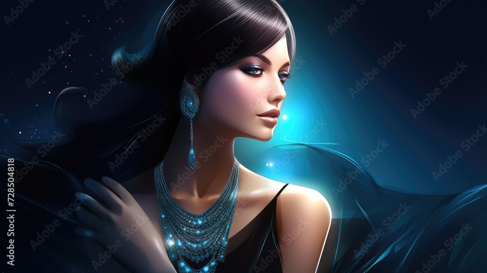 designer and premium jewelry female model photography designer and premium jewelry female model photography