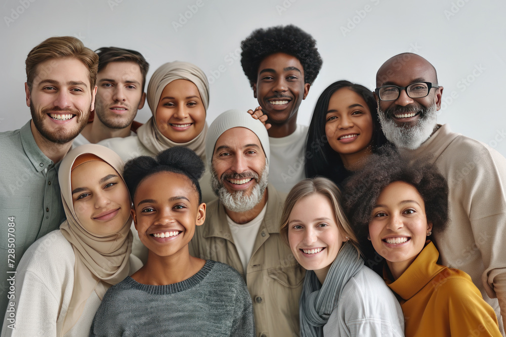 Portraits of people of different ethnicities and age groups Portraits of people of different ethnicities and age groups