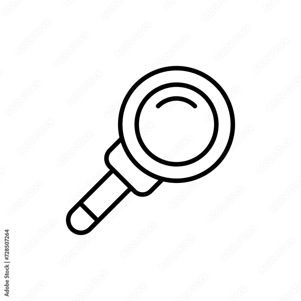Magnifying glass outline icons, minimalist vector illustration ,simple transparent graphic element .Isolated on white background Magnifying glass outline icons, minimalist vector illustration ,simple transparent graphic element .Isolated on white background