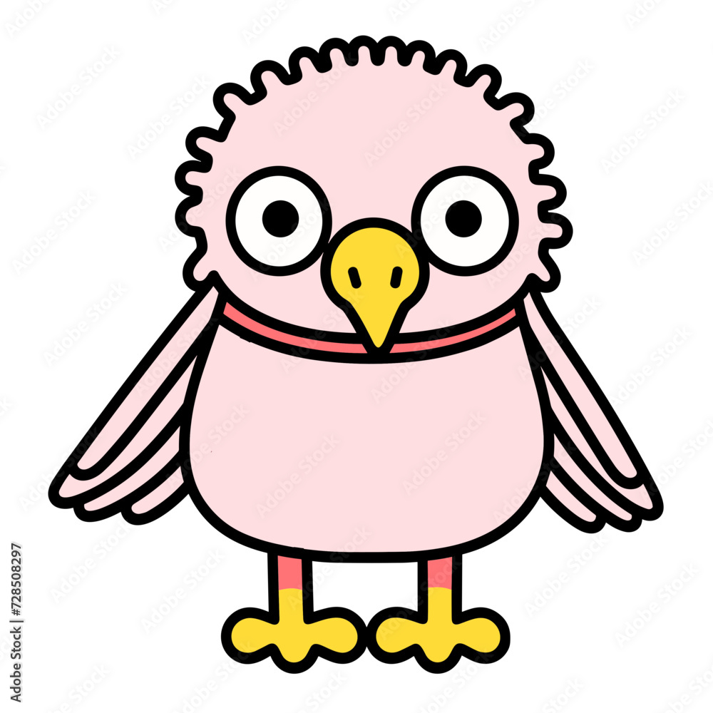 Fototapeta premium bird cartoon isolated