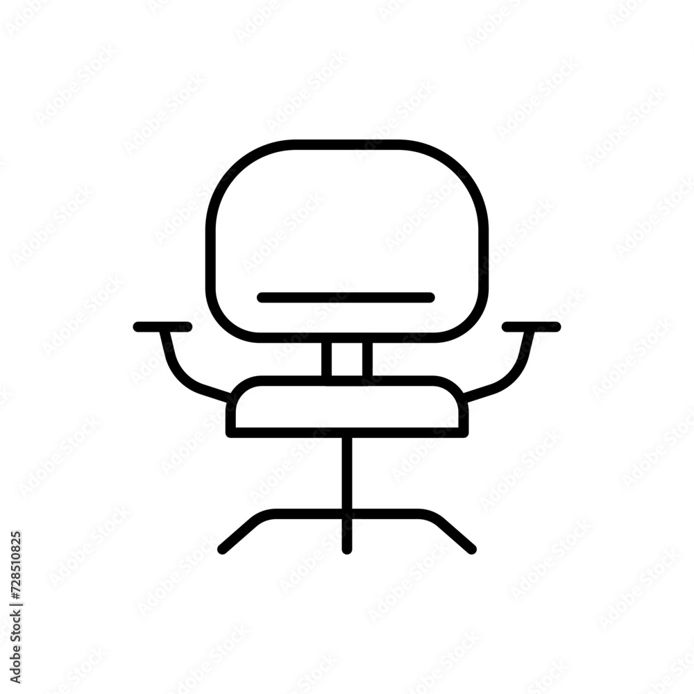 Office chair outline icons, minimalist vector illustration ,simple transparent graphic element .Isolated on white background Office chair outline icons, minimalist vector illustration ,simple transparent graphic element .Isolated on white background