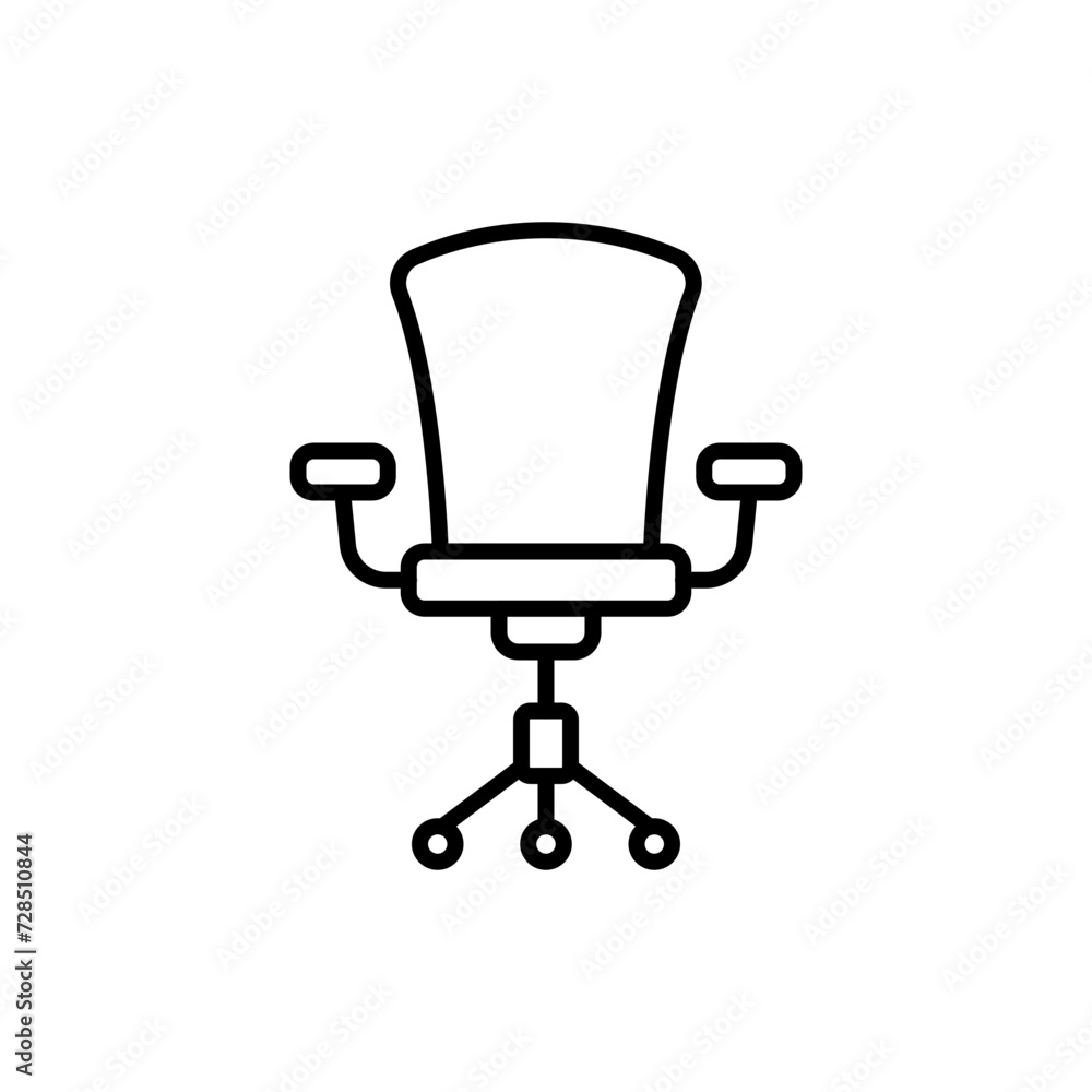Office chair outline icons, minimalist vector illustration ,simple transparent graphic element .Isolated on white background Office chair outline icons, minimalist vector illustration ,simple transparent graphic element .Isolated on white background