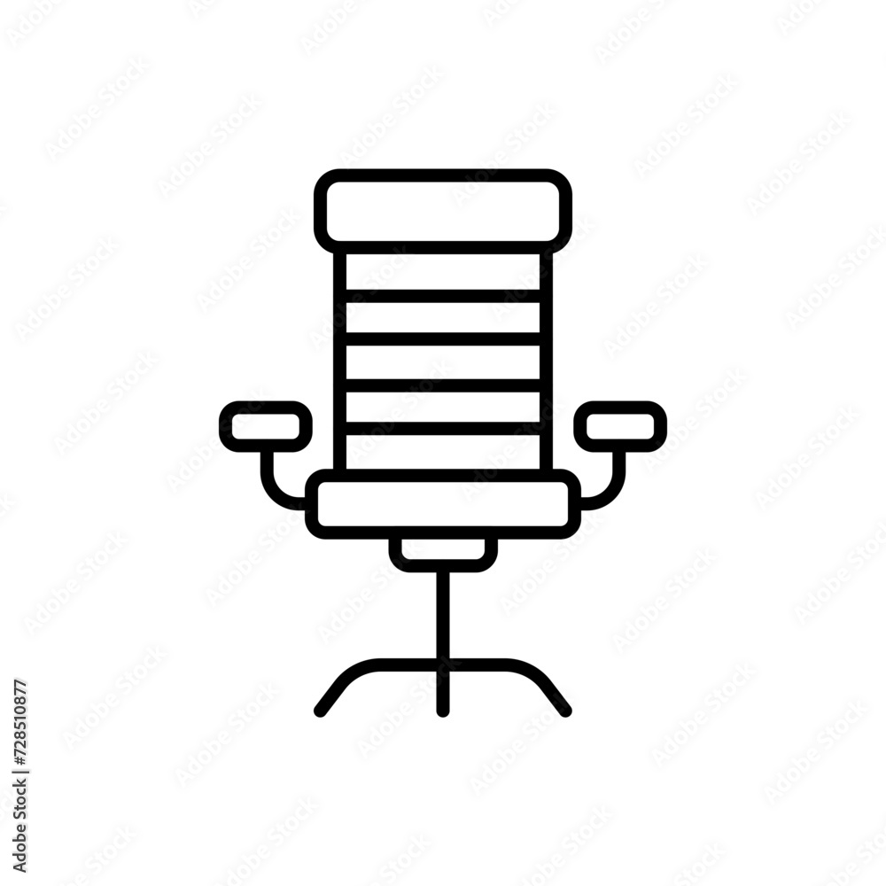 Office chair outline icons, minimalist vector illustration ,simple transparent graphic element .Isolated on white background Office chair outline icons, minimalist vector illustration ,simple transparent graphic element .Isolated on white background