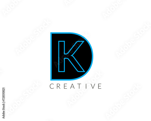 Creative DK  Latter Logo Design photo