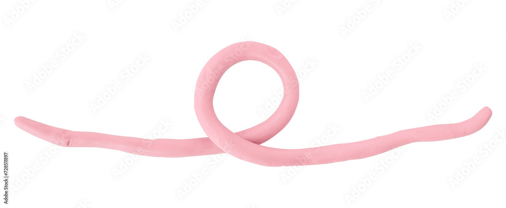 Pink plasticine isolated on transparent background. Pink plasticine isolated on transparent background.