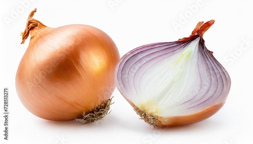 fresh onion bulb isolated on white with clipping path