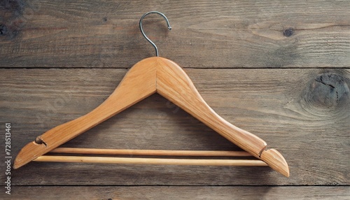 wooden coat hanger photo