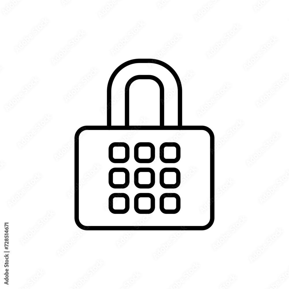 Padlock outline icons, minimalist vector illustration ,simple transparent graphic element .Isolated on white background Padlock outline icons, minimalist vector illustration ,simple transparent graphic element .Isolated on white background