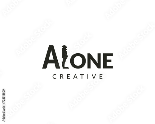 Alone Latter  Logo  ,  Alone Logo  Design 