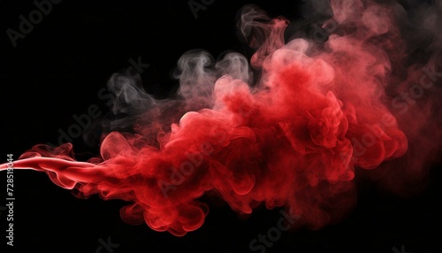 Ethereal Elegance: Realistic Vector Red Smoke Effect"