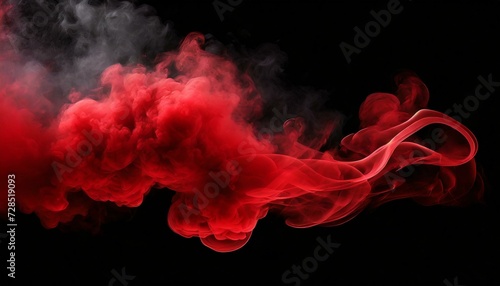 Obraz na płótnie Ethereal Elegance: Realistic Vector Red Smoke Effect