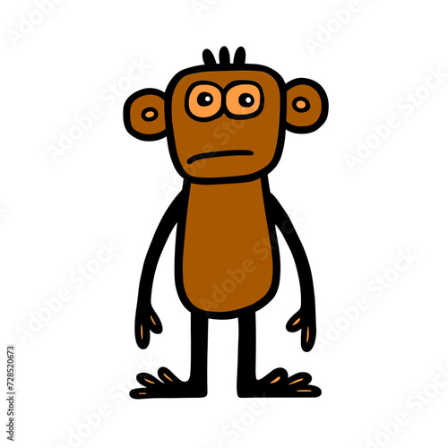 funny cartoon monkey