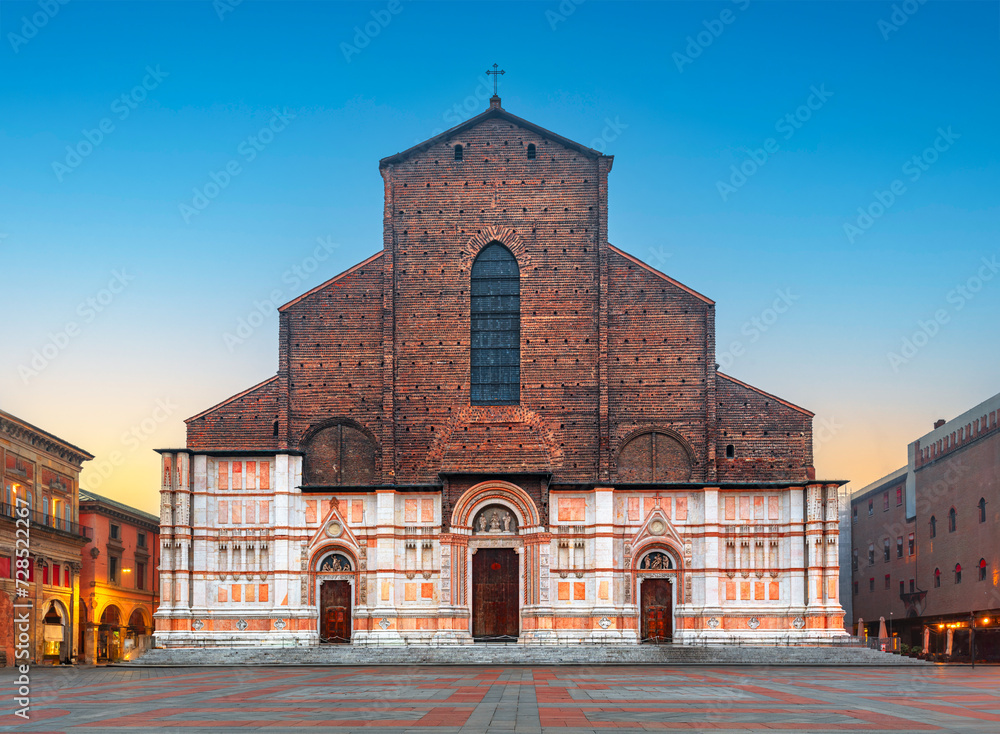 Bologna, Italy at the Basilica of San Petronio