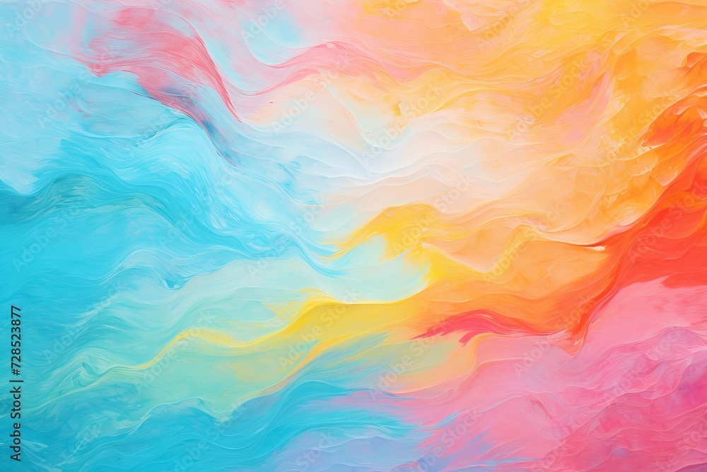 abstract colorful oil painted background, multicolored background, rainbow colored waves