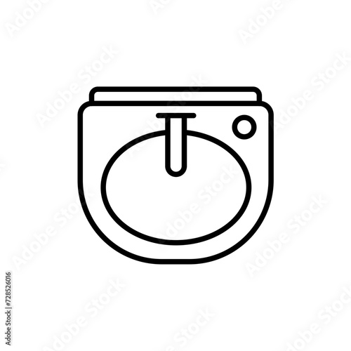 Sink outline icons, minimalist vector illustration ,simple transparent graphic element .Isolated on white background