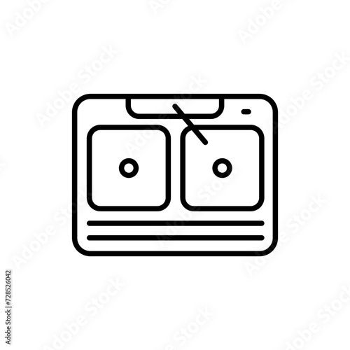 Sink outline icons, minimalist vector illustration ,simple transparent graphic element .Isolated on white background