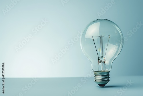 Innovative symbol featuring light bulb. Perfect for illustrating creativity, innovation, ideas, environment, or energy saving concepts.
