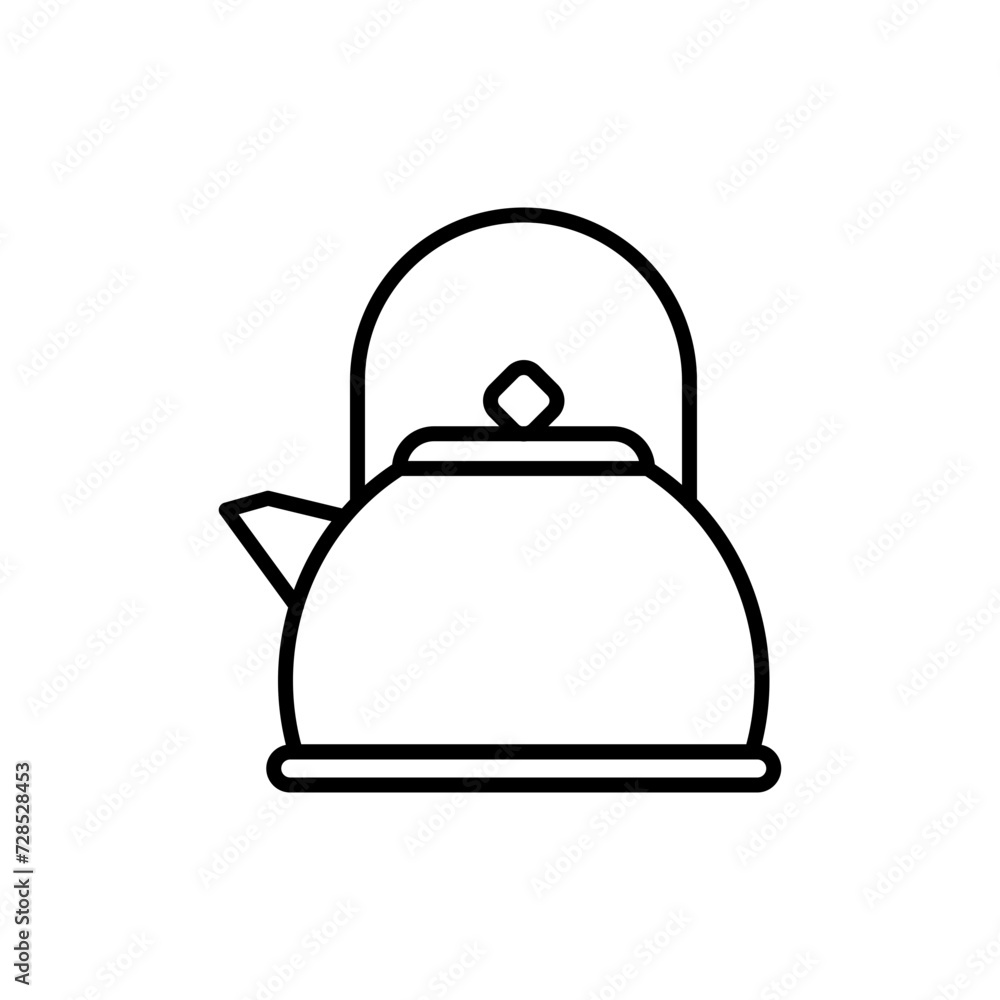 Teapot outline icons, minimalist vector illustration ,simple transparent graphic element .Isolated on white background Teapot outline icons, minimalist vector illustration ,simple transparent graphic element .Isolated on white background