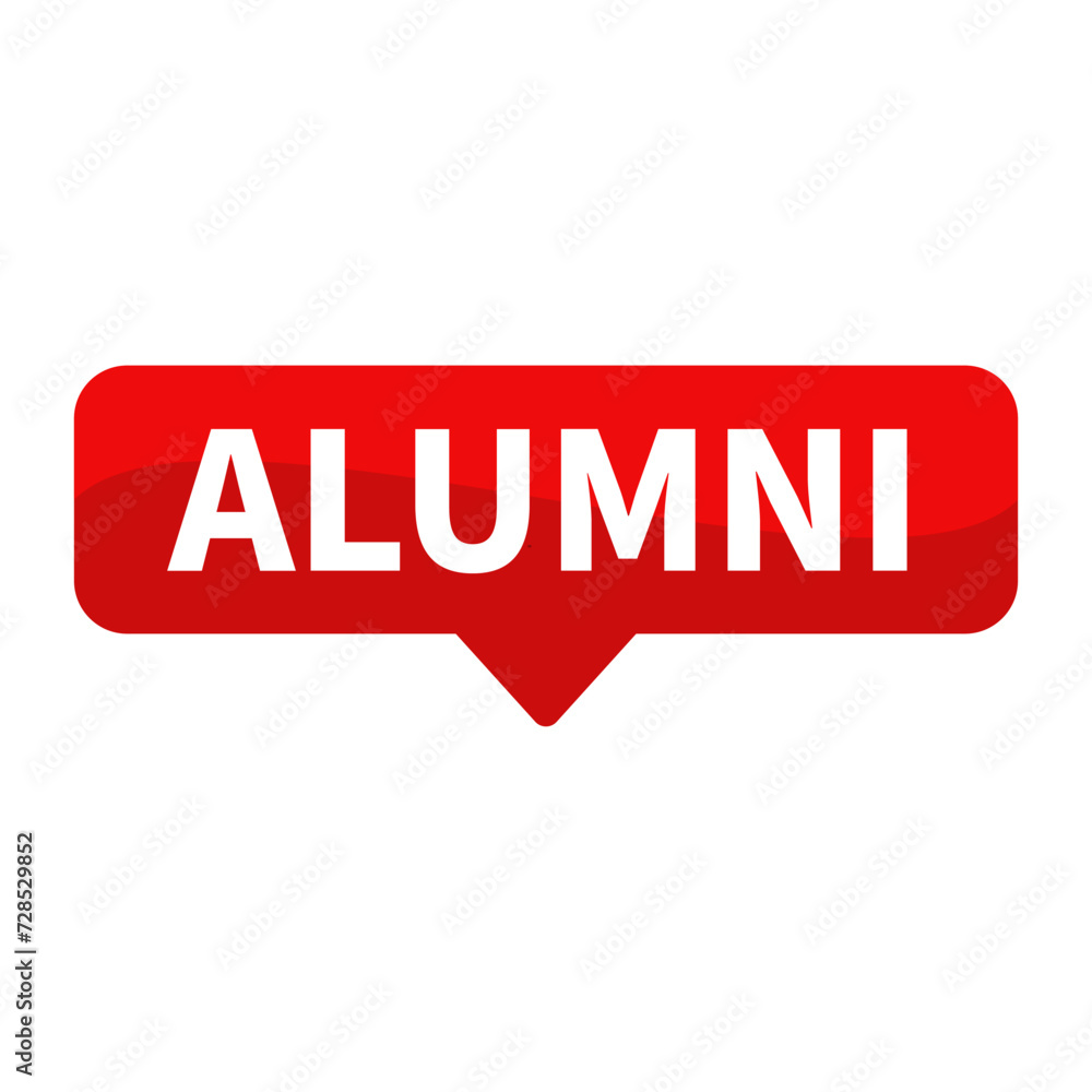 Alumni Text In Red Rectangle Shape For Information Announcement Promotion Business Marketing Social Media
Alumni Text In Red Rectangle Shape For Information Announcement Promotion Business Marketing Social Media