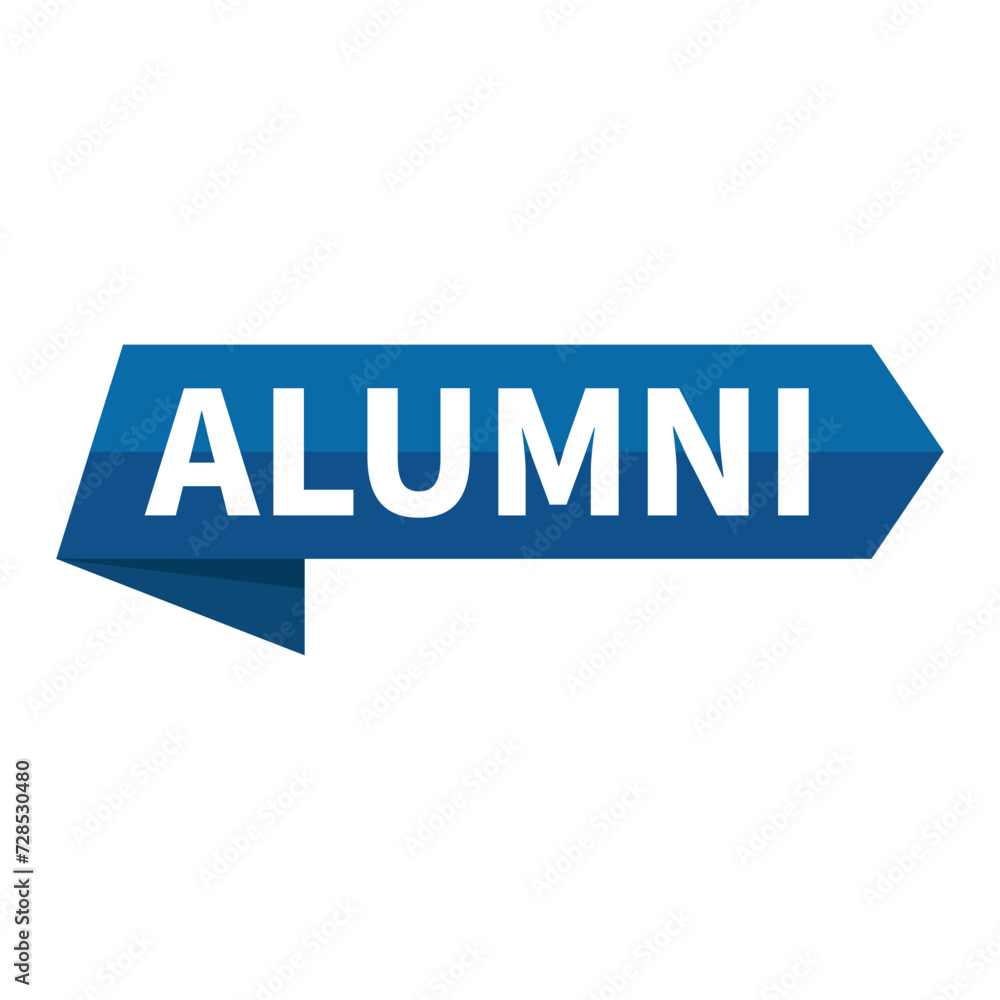 Alumni Text In Blue Ribbon Rectangle Shape For Information Announcement Promotion Business Marketing Social Media
Alumni Text In Blue Ribbon Rectangle Shape For Information Announcement Promotion Business Marketing Social Media