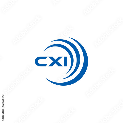  CXI logo. CXI set , C X I design. White CXI letter. CXI, C X I letter logo design. Initial letter CXI letter logo set, linked circle uppercase monogram logo. C X I letter logo vector design.