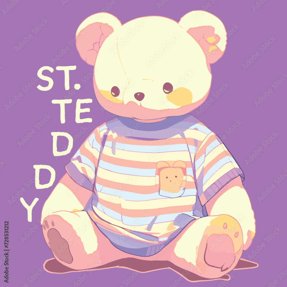 This rainbow bear illustration design This rainbow bear illustration design
