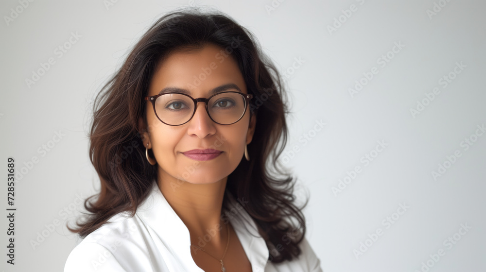 A bright and focused portrait capturing the strength and confidence of an influential Japanese woman in the business world A bright and focused portrait capturing the strength and confidence of an influential Japanese woman in the business world