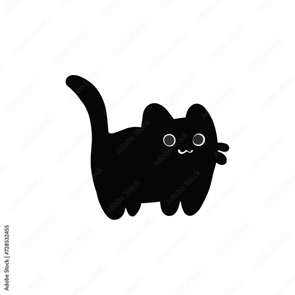 Obraz premium Black Cat Little