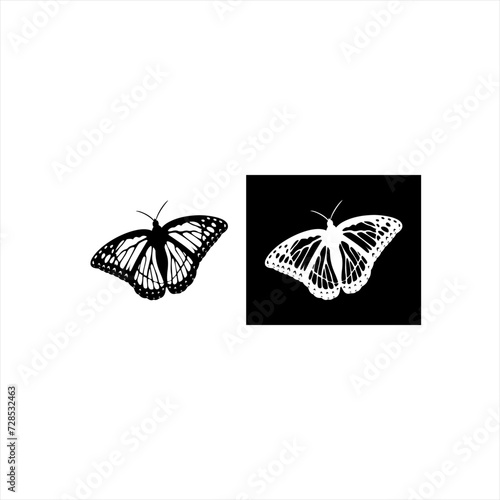 Illustration vector graphic of butterflies icon