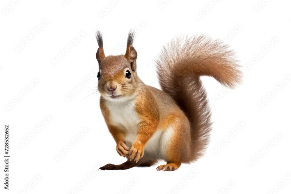 Cute squirrel isolated on white transparent background. Cute squirrel isolated on white transparent background.