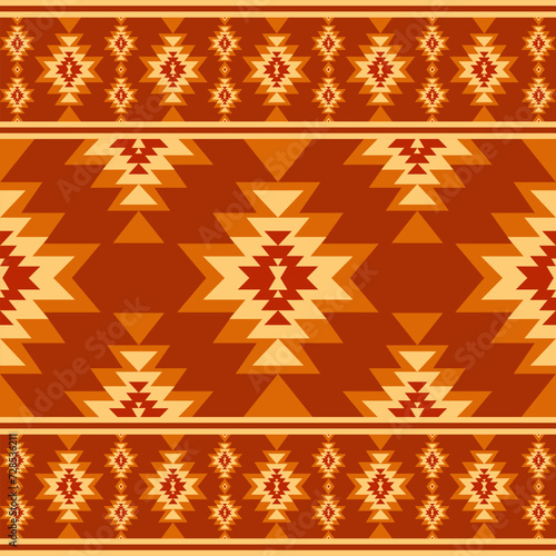 Native pattern american tribal indian ornament pattern geometric ethnic textile texture tribal aztec pattern navajo mexican fabric seamless Vector decoration fashion