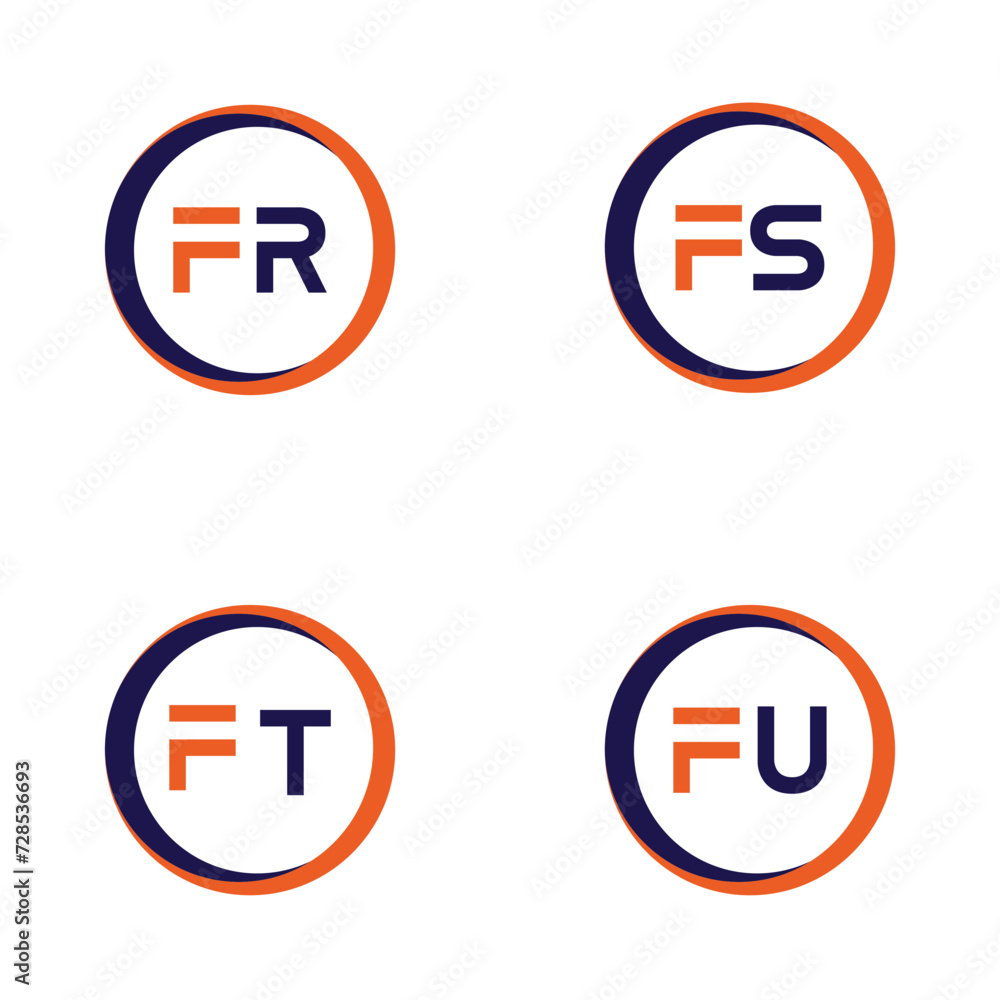 FR,FFS,FT,FU Letter Logo Bundle Monogram set . icon, letter, vector, technology, business, art, symbol, set design . FR,FFS,FT,FU Letter Logo Bundle Monogram set . icon, letter, vector, technology, business, art, symbol, set design .