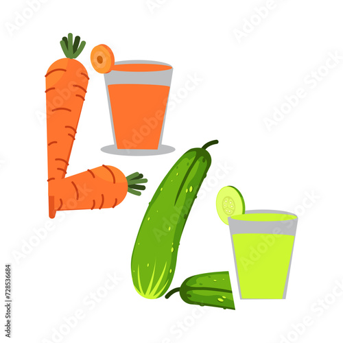 carrot juice and carrots