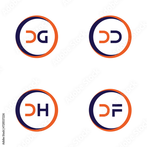 DG,DD,DH,DF Letter Logo Bundle Monogram set . icon, letter, vector, technology, business, art, symbol, set design . Free Download DG,DD,DH,DF Letter Logo Bundle Monogram set . icon, letter, vector, technology, business, art, symbol, set design . - GFXLoad