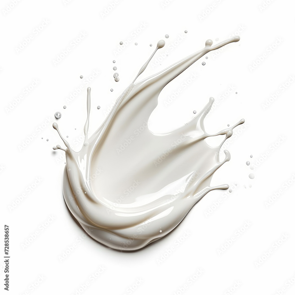 White cosmetic cream Isolated on White Background. Swatche. Grooming Products. Drop of liquid stroke With clipping path. Full depth of field. Focus stacking. Generative AI White cosmetic cream Isolated on White Background. Swatche. Grooming Products. Drop of liquid stroke With clipping path. Full depth of field. Focus stacking. Generative AI